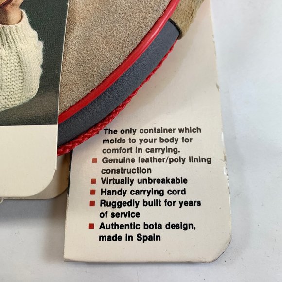 Leather Bota Flask Bag Mr Quencher  Spain 2L New - Picture 4 of 7